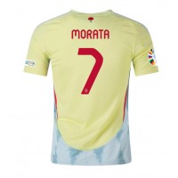 Spanien Alvaro Morata #7 Udebanetrøje EM 2024 Kortærmet